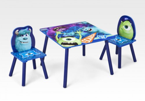 Monster-Uni Set Tisch mit Stühlen