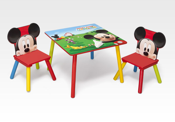 Kindermobel Mickey Mouse Set Tisch Mit Stuhlen