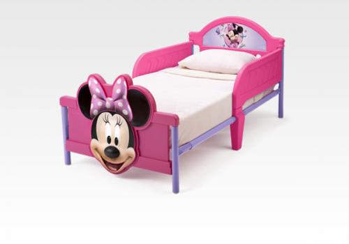 Minnie Maus Kinderbett mit 3D Fußteil
