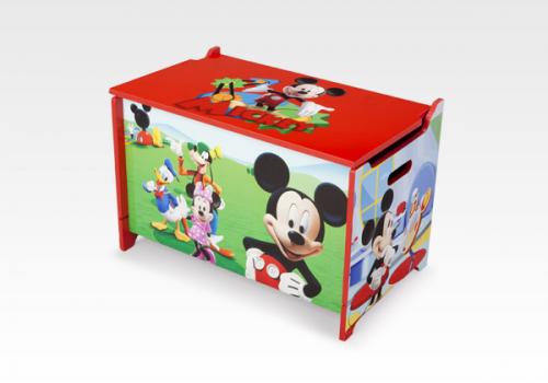 Mickey Mouse Spielzeugkiste aus Holz