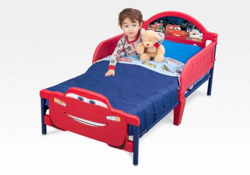 Cars Toddler Bed with 3D Footboard