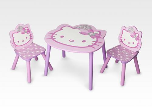 Hello Kitty Set Tisch mit Stühlen