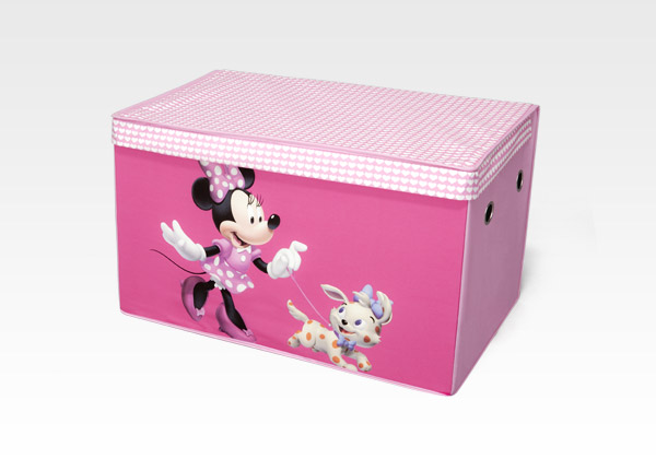 minnie mouse toy box bench