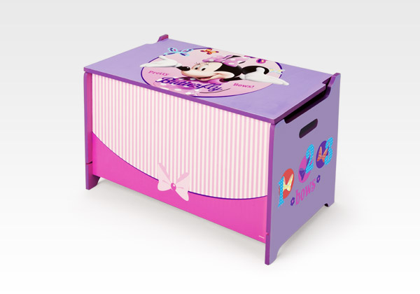 minnie mouse toy box bench