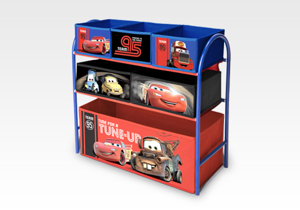 cars multi bin toy organizer