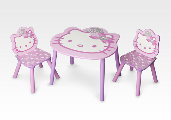 Character Furniture Hello Kitty Table Chair Set